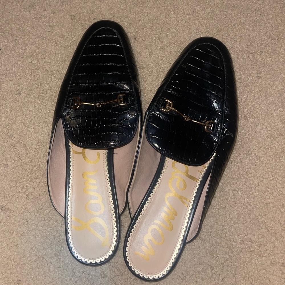 Sam Edelman croc slip on slides